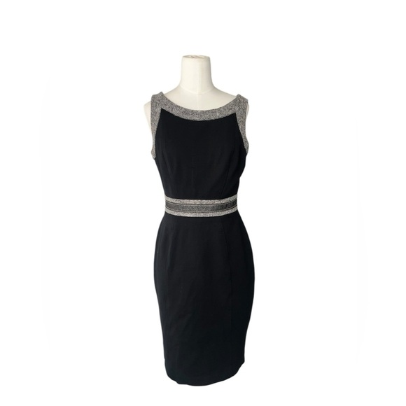 White House Black Market Womens Dress Size 4 Black Evening Cocktail Carrier - Picture 2 of 7
